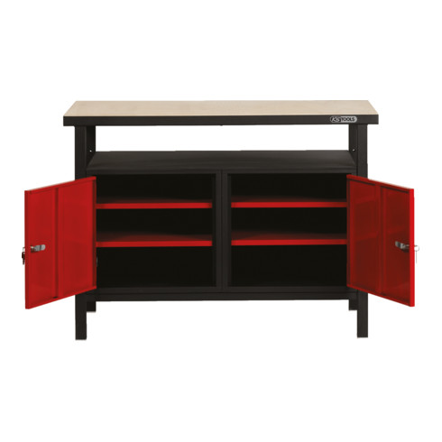 KS Tools Profi-Werkbank mit 2 Türen, H840xB1200xT600mm