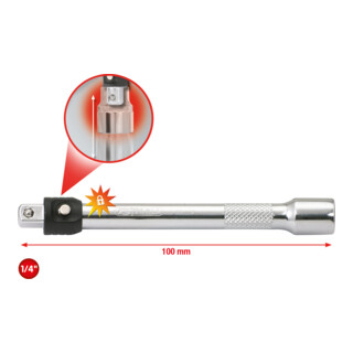 KS Tools Prolunga con blocco CHROMEplus 1/4"