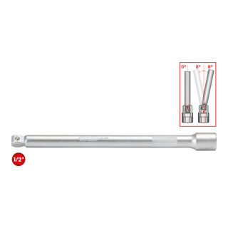 KS Tools Prolunga inclinabile 1/2", 375mm