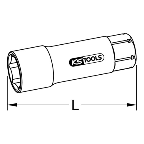 KS Tools Prolunga passante TRIPLEplus 19mm, 75mm