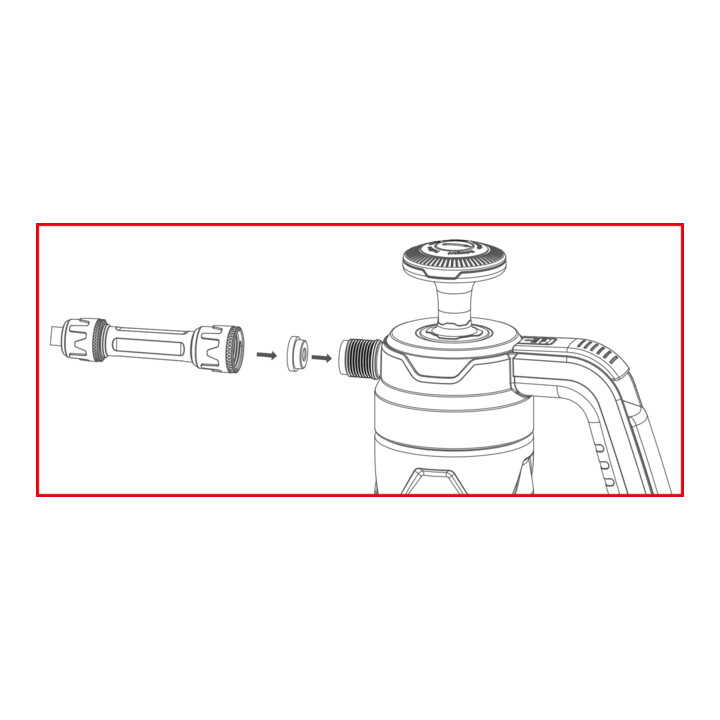 KS Tools Pulvérisateur mousseur à pompe, 1,5 l