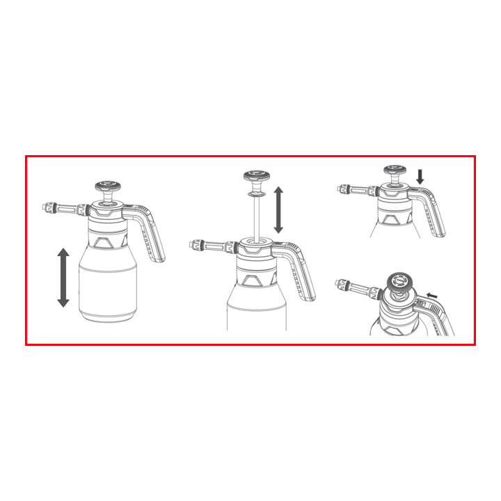 KS Tools Pulvérisateur mousseur à pompe, 1,5 l