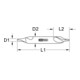 KS Tools Punta da centro HSS Forma A-3