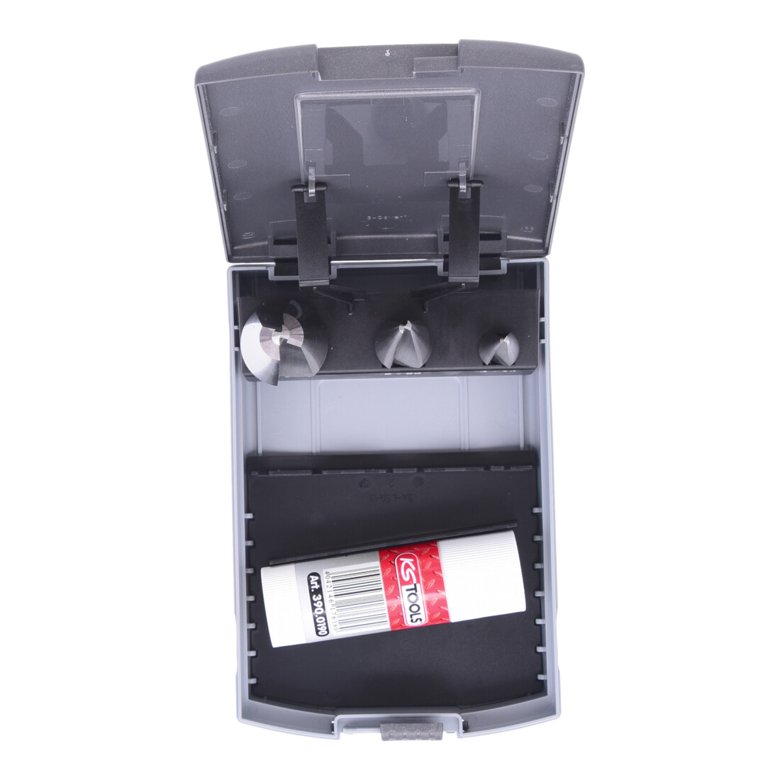 KS Tools Punta per lamiera HSS Co, custodia in plastica, 4pz.