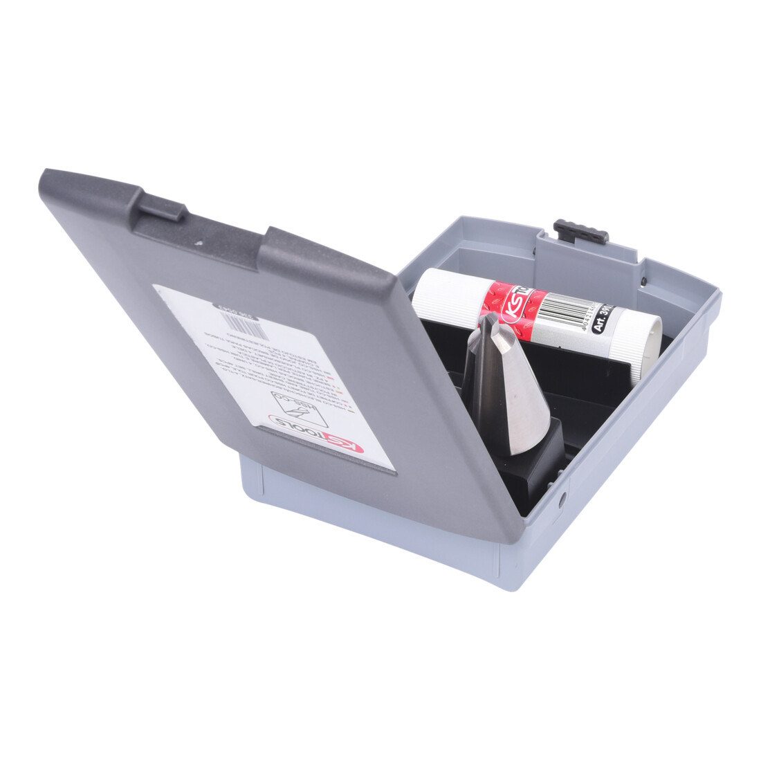 KS Tools Punta per lamiera HSS Co, custodia in plastica, 4pz.
