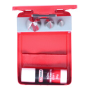 KS Tools Punta per lamiera HSS, valigetta in acciaio, 4pz.-3