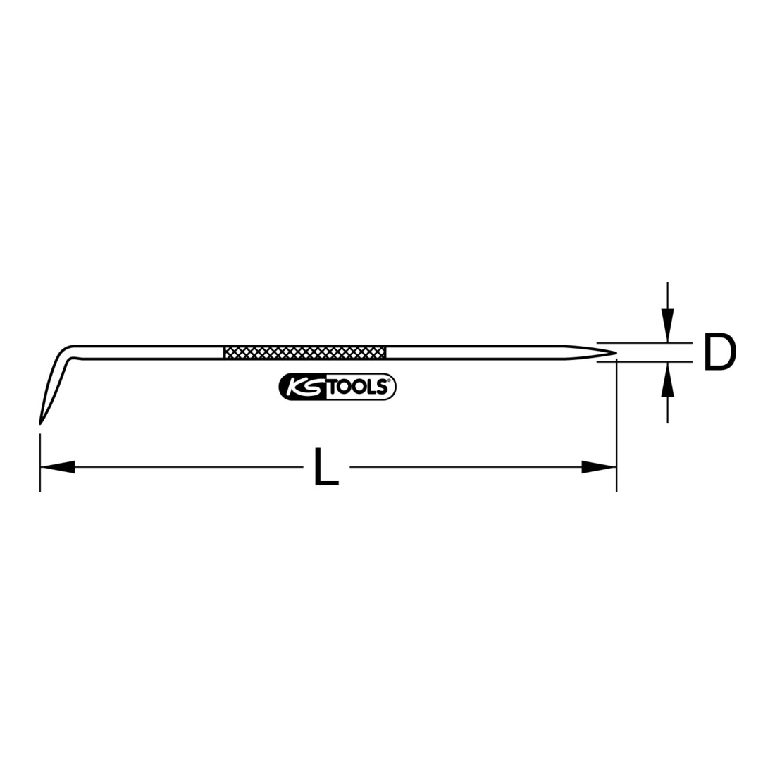 KS Tools Punta per tracciare 190mm