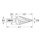 KS Tools Punta trapano a gradini HSS-TiN, extra corto-2