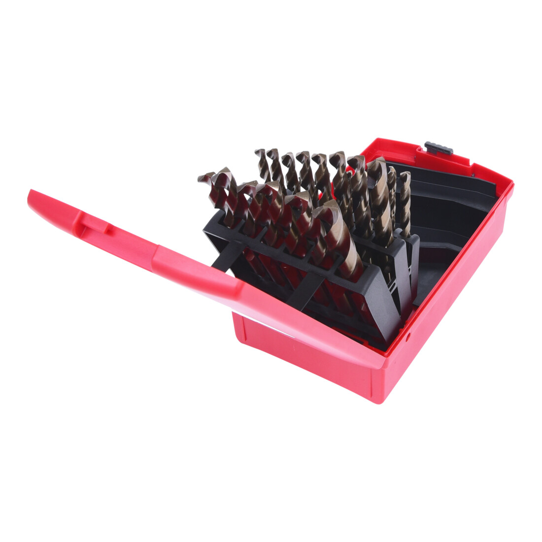 KS Tools Punte elicoidali HSS-G Co 5, cassetta in plastica, 25pz., 1-13mm