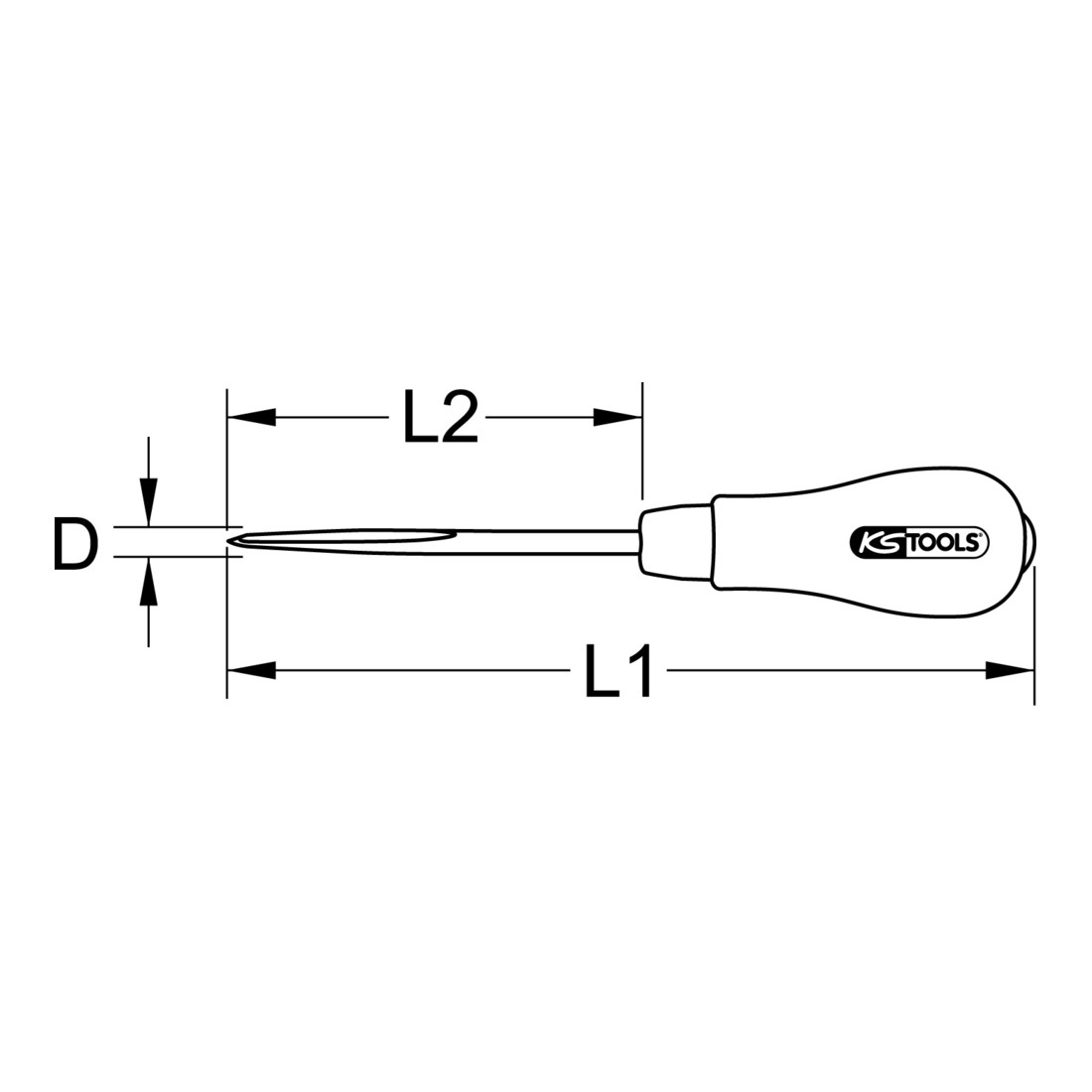KS Tools Punteruolo, 190mm