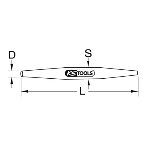 KS Tools Punzone da deriva BRONZEplus, a forma di forma mandrino