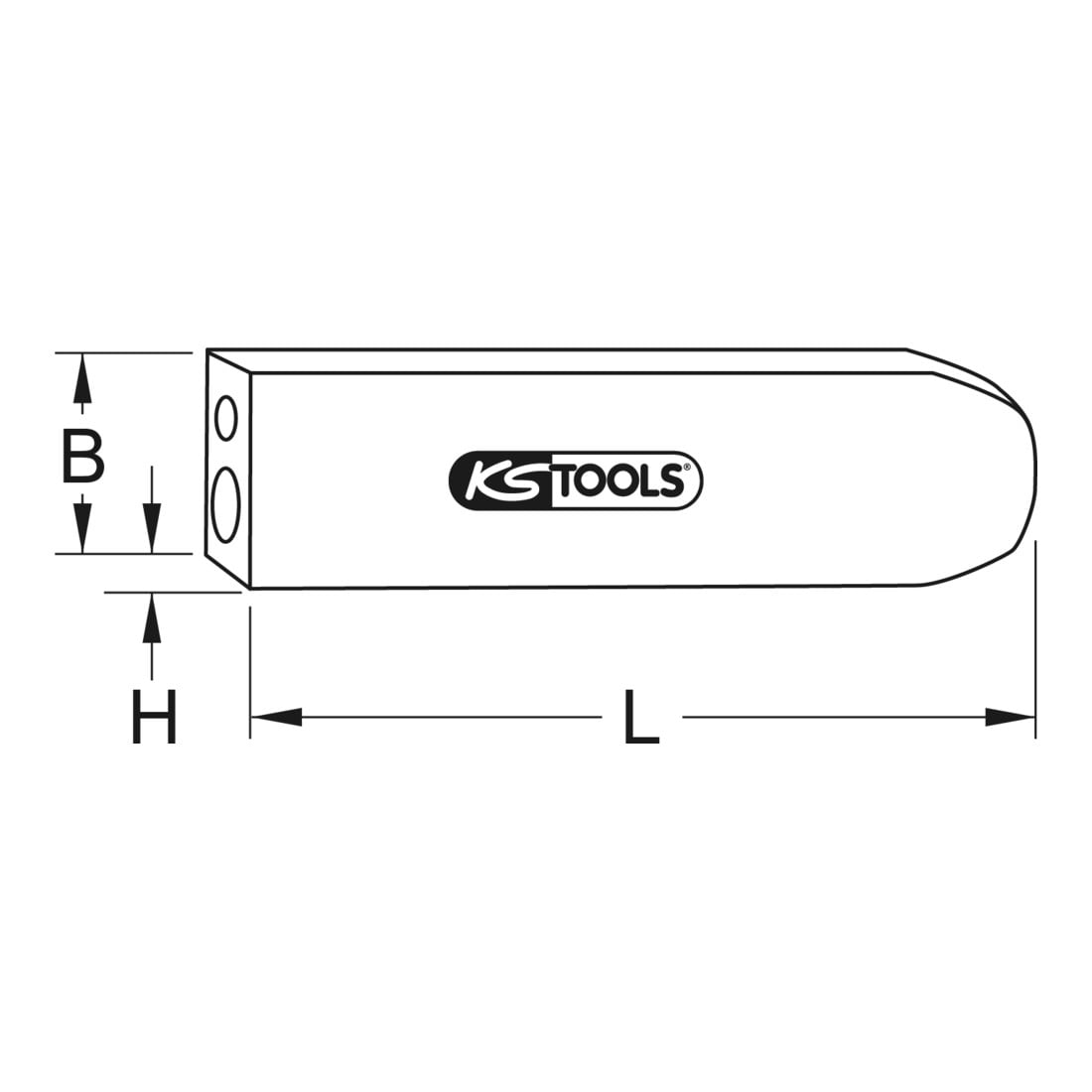 KS Tools Punzone per rivetti e ribattitore, combinato