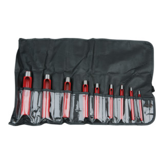KS Tools Punzoni rotondi, 9pz. 3-22mm