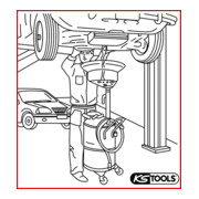 KS Tools Raccoglitore mobile olio esausto, 60L-5