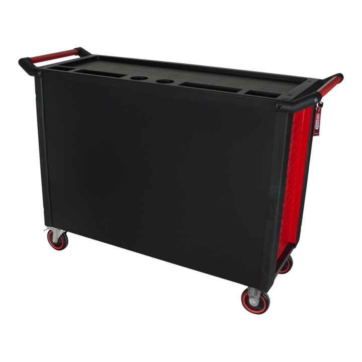 KS Tools RACINGline BLACK/ROT werkplaatswagen met 7 laden en 1 deur