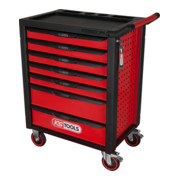 KS Tools RACINGline SCHWARZ/ROT Werkstattwagen mit 7 Schubladen-2