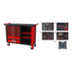 KS Tools RACINGline SCHWARZ/ROT Werkstattwagen XL mit 7 Schubladen und 1 Tür und 515 Premium Werkzeugen-1