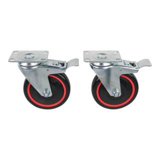 KS Tools RACINGline wielenset, met rol- en draai rem, incl. schroeven