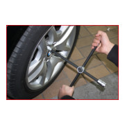 KS Tools Rad-Kreuzschlüssel mit Gleitgelenk für PKW, 1/2"x17x19x21mm-4