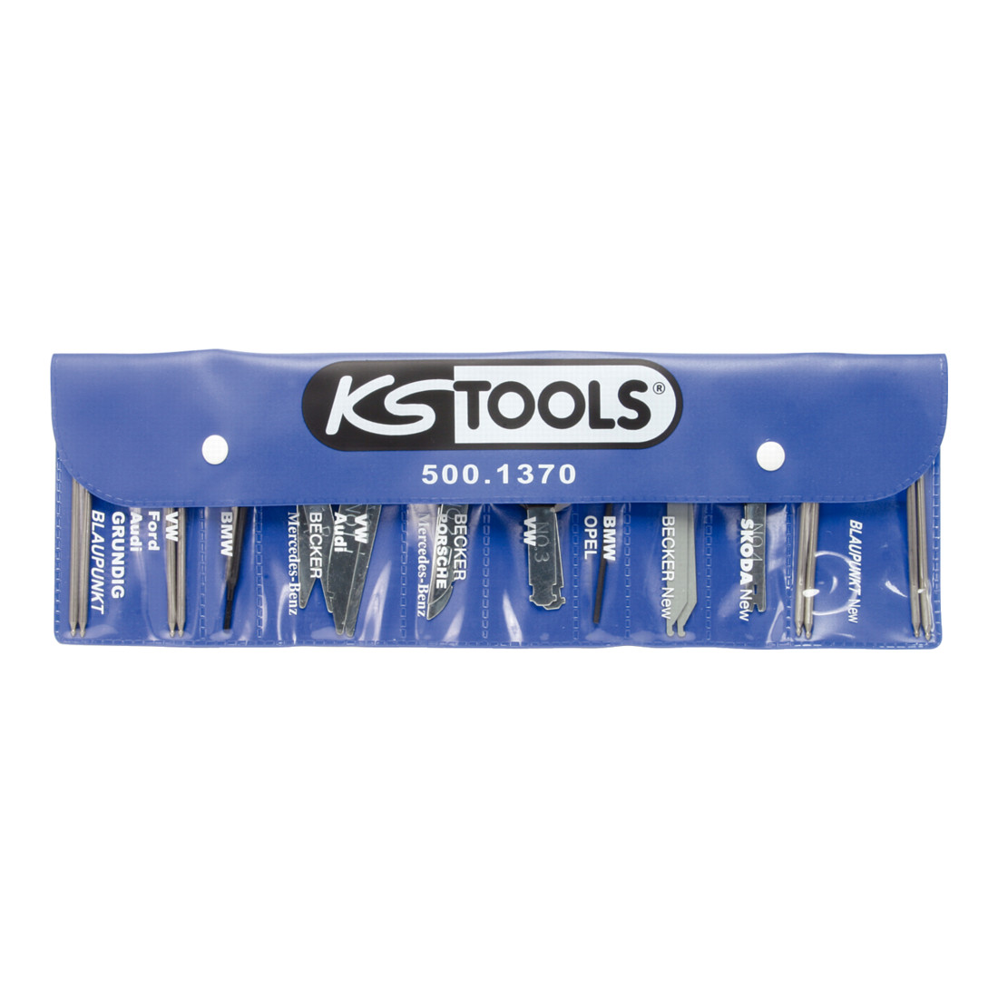 KS Tools radio/navigatiesysteem demontage- en montageset, 18-delig.
