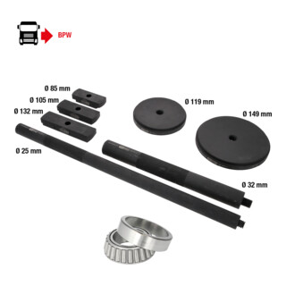 KS Tools Radlager-Werkzeug-Satz für BPW, 7-tlg