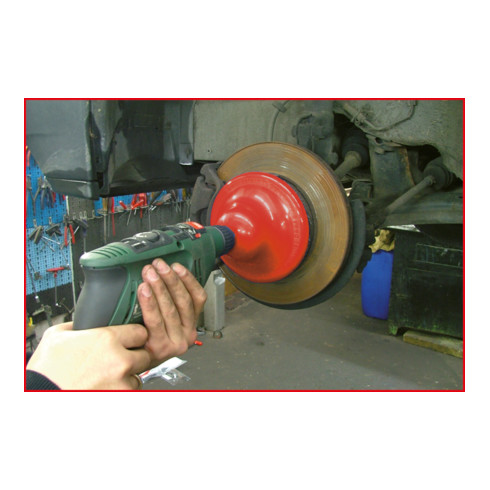 KS Tools Radnabenschleifer-Satz, Ø 160 mm, 4-teilig rot