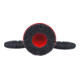 KS Tools Radnabenschleifer-Satz, Ø 160 mm, 4-teilig rot