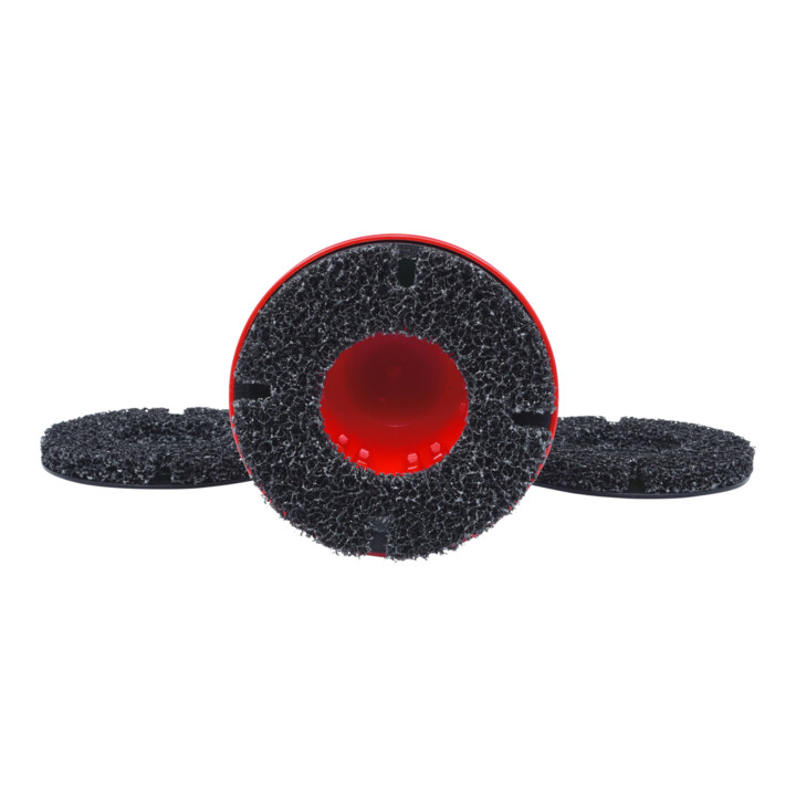 KS Tools Radnabenschleifer-Satz, Ø 160 mm, 4-teilig rot