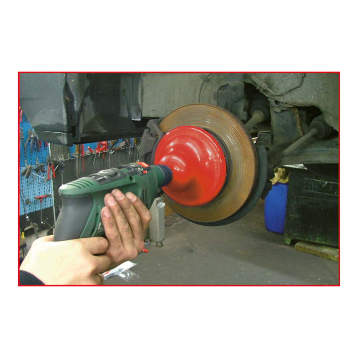 KS Tools Radnabenschleifer-Satz, Ø 160 mm, 4-teilig rot