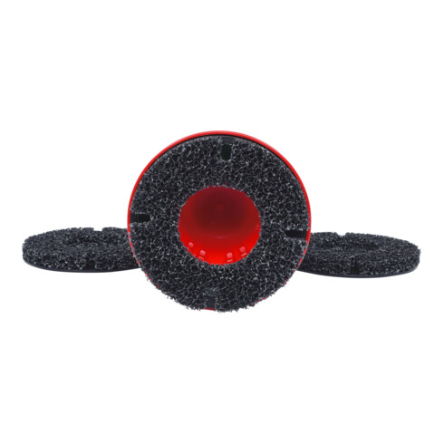 KS Tools Radnabenschleifer-Satz, Ø 160 mm, 4-teilig rot