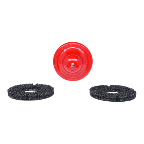 KS Tools Radnabenschleifer-Satz, Ø 160 mm, 4-teilig rot