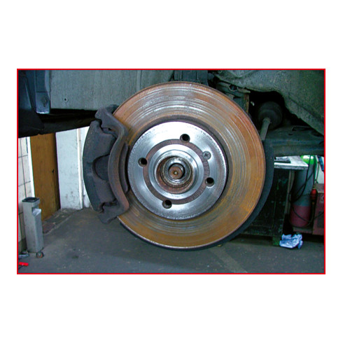 KS Tools Radnabenschleifer-Satz, Ø 160 mm, 4-teilig rot