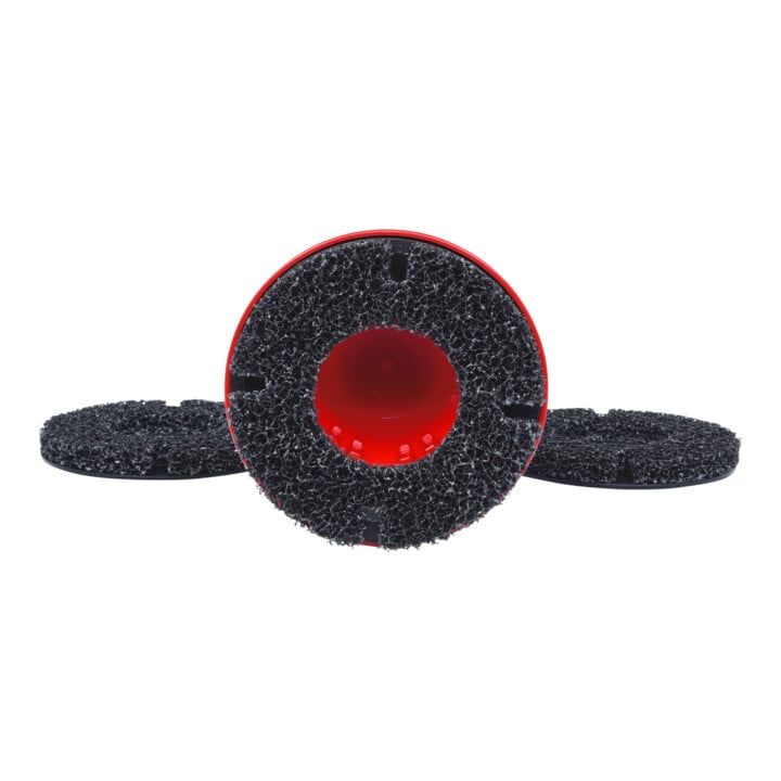 KS Tools Radnabenschleifer-Satz, Ø 160 mm, 4-teilig rot