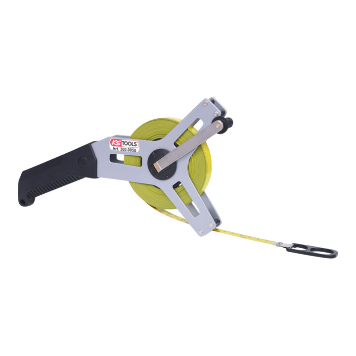 KS Tools Rahmenbandmaß mit gelbem Stahlband, 30m