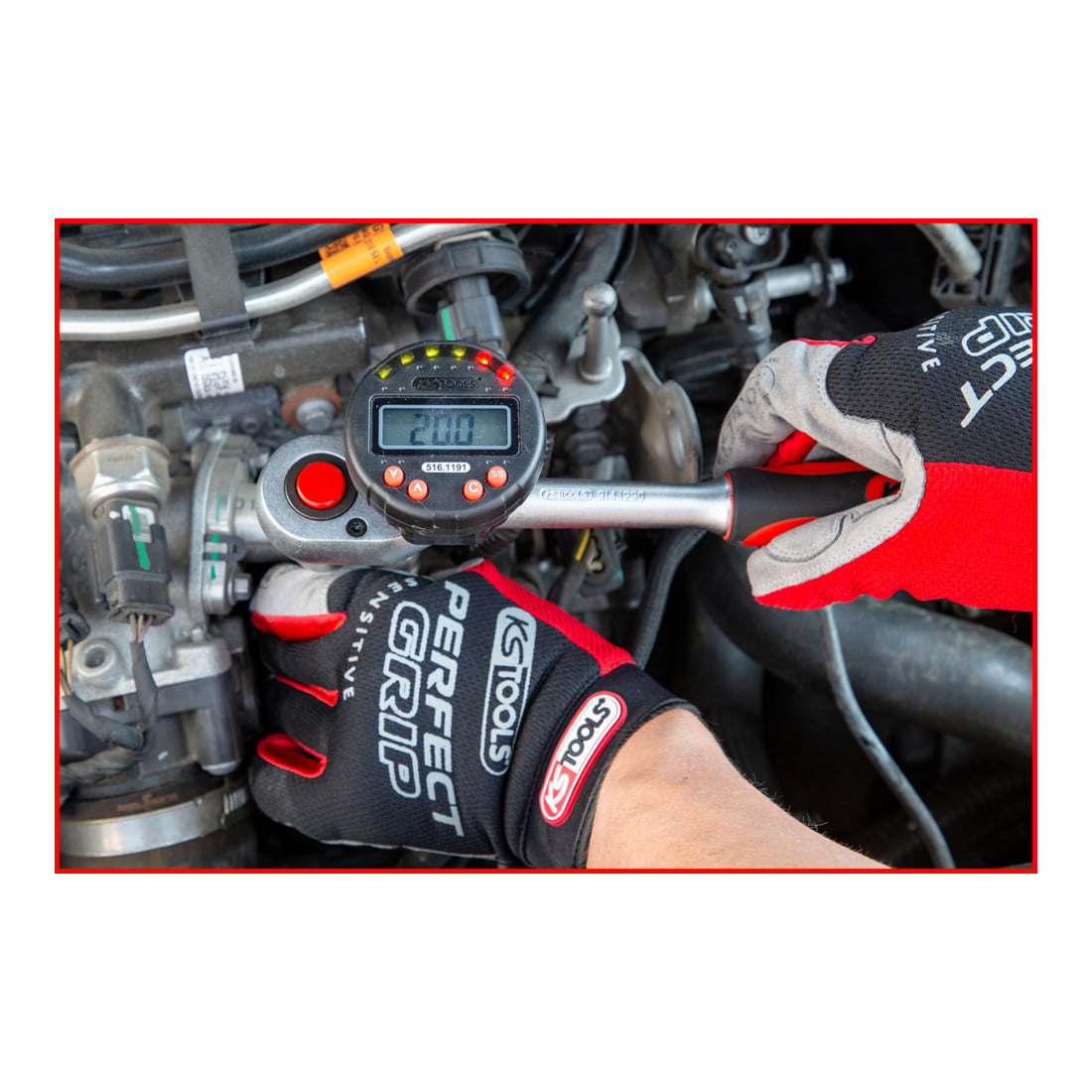 KS Tools Rapporteur d’angle numérique avec aimant, Ø 55,0 mm
