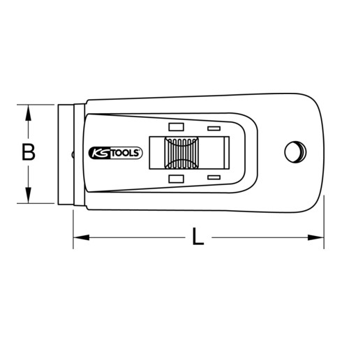 KS Tools Raschietto per badge, 39x110mm