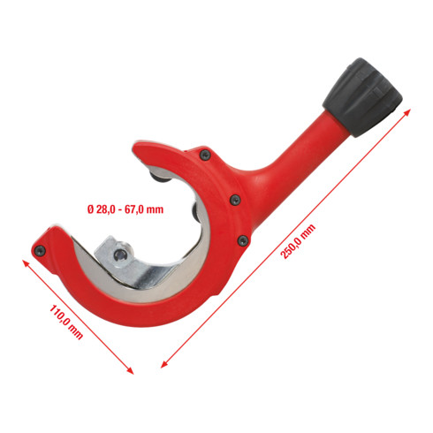 KS Tools Ratschen-Rohrabschneider, 28-67 mm