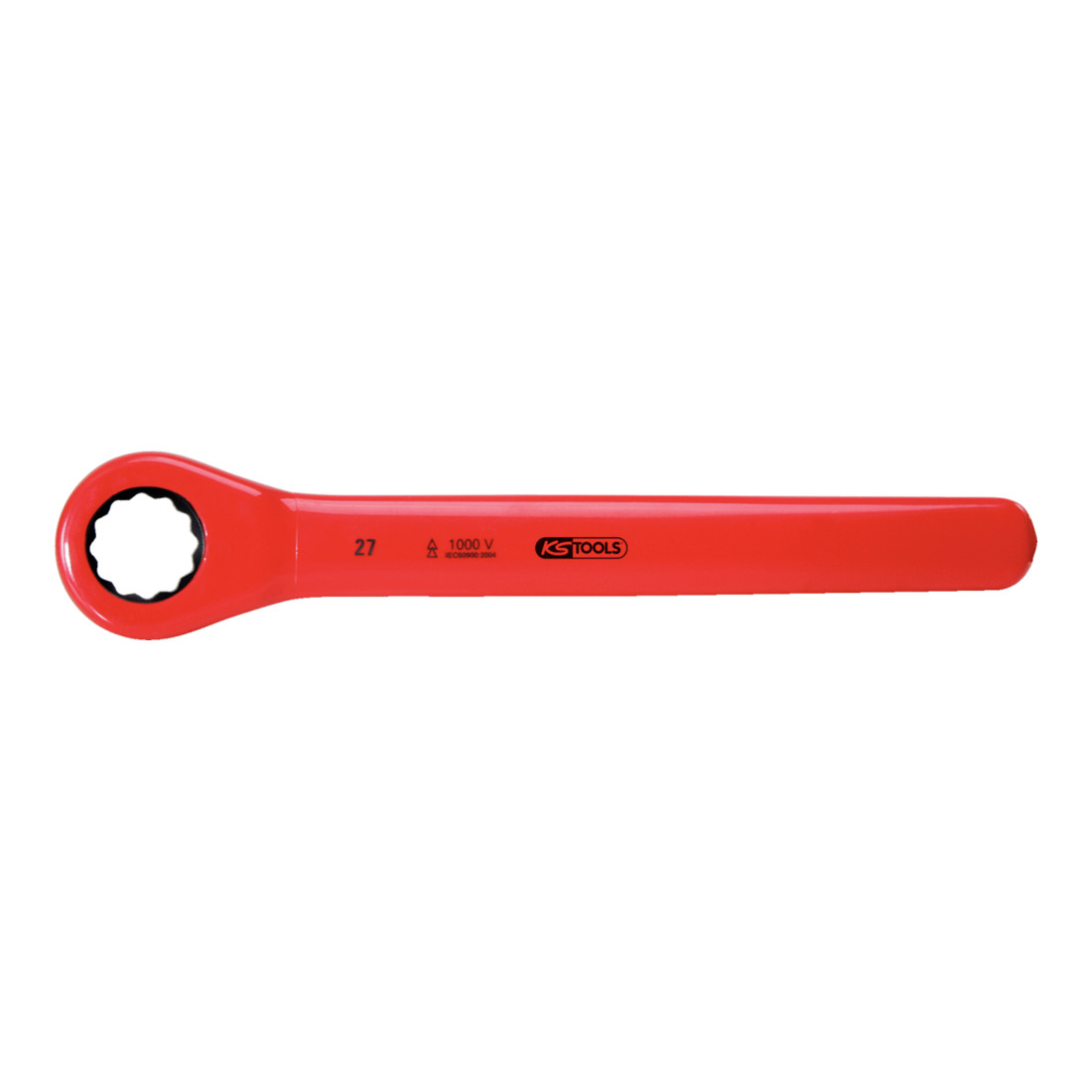 KS Tools Ratschenringschlüssel mit Schutzisolierung, 1/2"