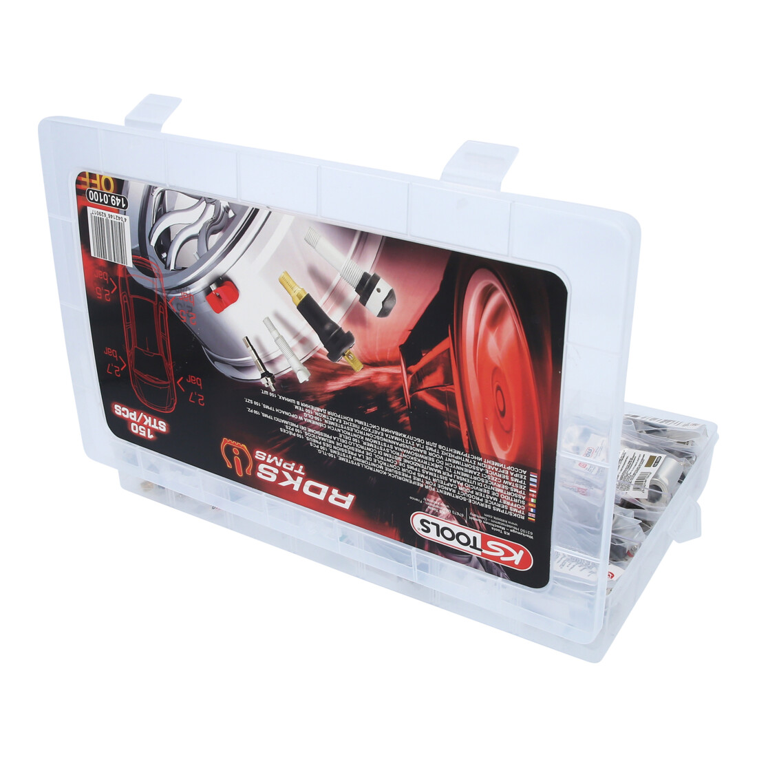 KS Tools RDKS / TPMS Service-Sortiment für Reifendruck-Kontrollsysteme, 150-teilig