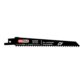 KS Tools reciprozaagblad gebogen snede, CV, 150mm, 4.2mm, set van 5