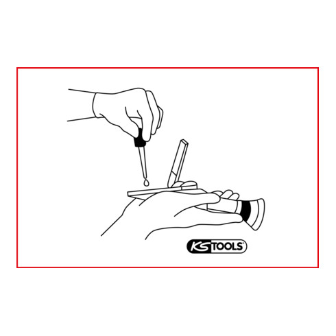 KS Tools Refraktometer Kühlflüssigkeit / Batteriesäure