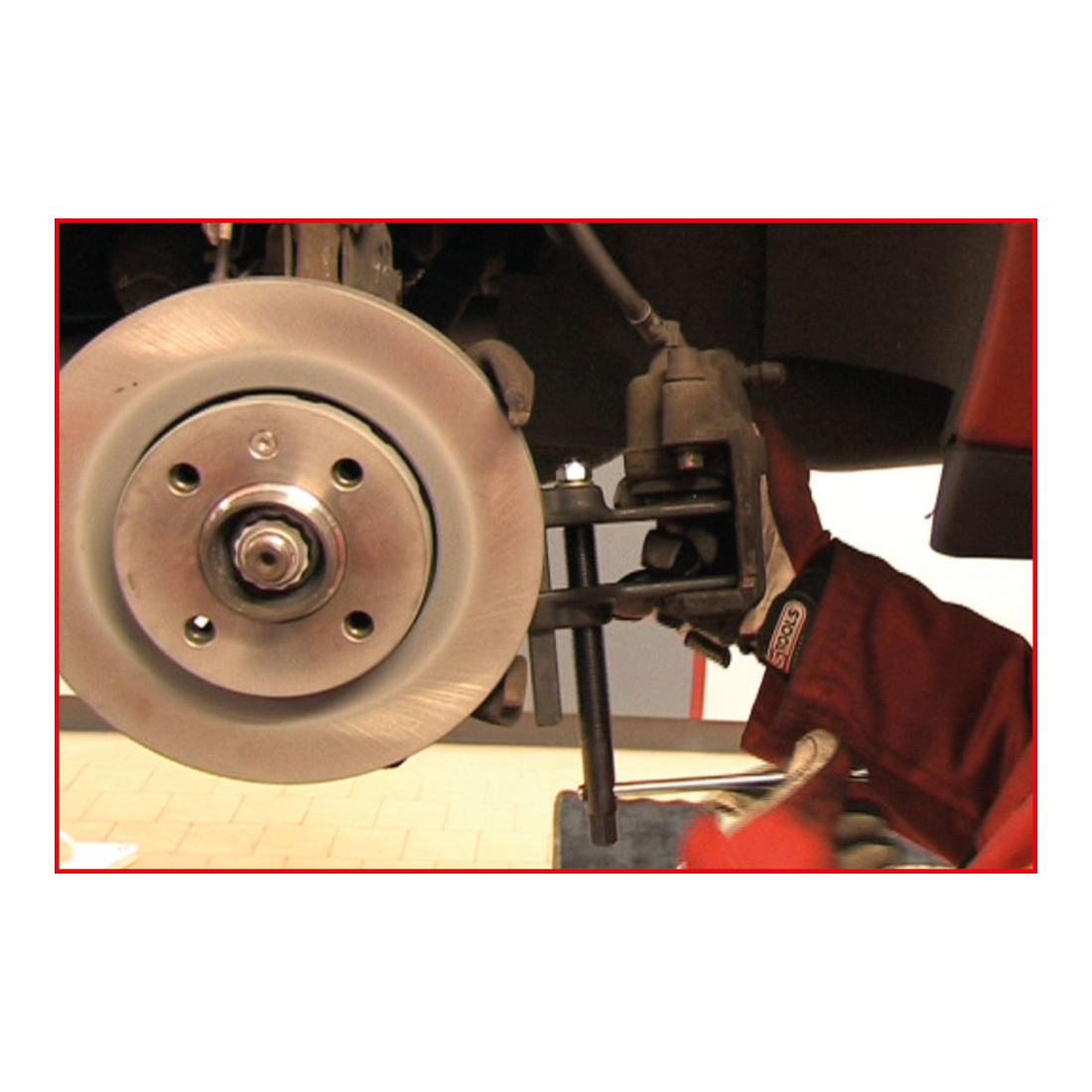 KS Tools rem zuiger stelschroef, breed, 100mm