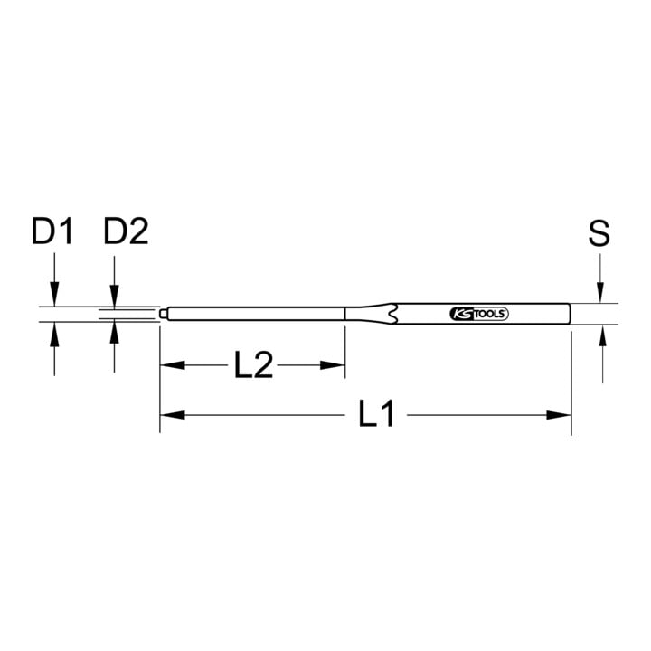 KS Tools remblok splitpen, Ø 4mm