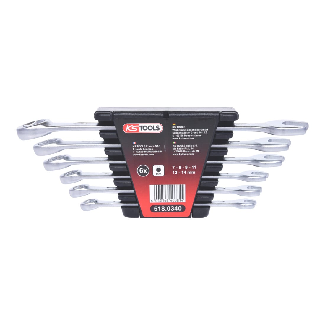 KS Tools remsysteem ontluchtingssleutelset, 6 delig