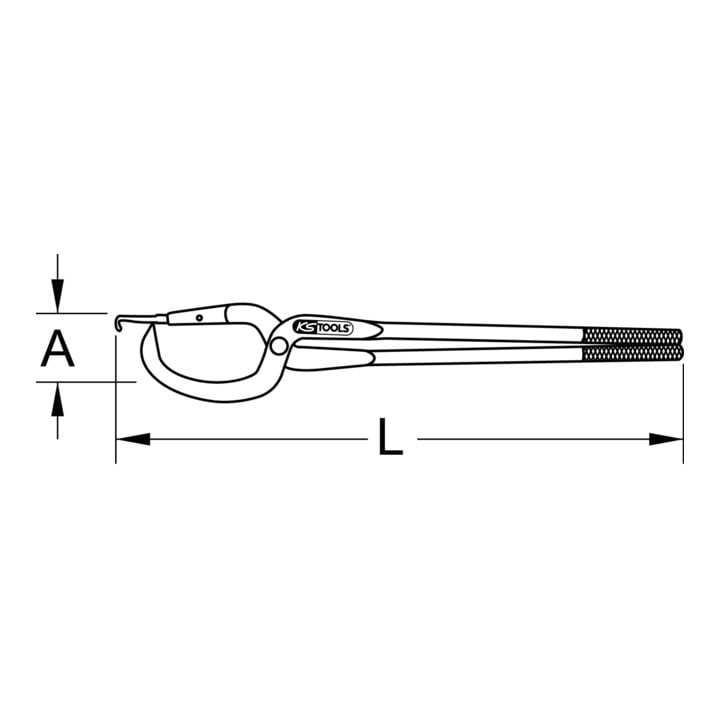 KS Tools remveertang voor Bedrijfsvoertuigen, 500mm