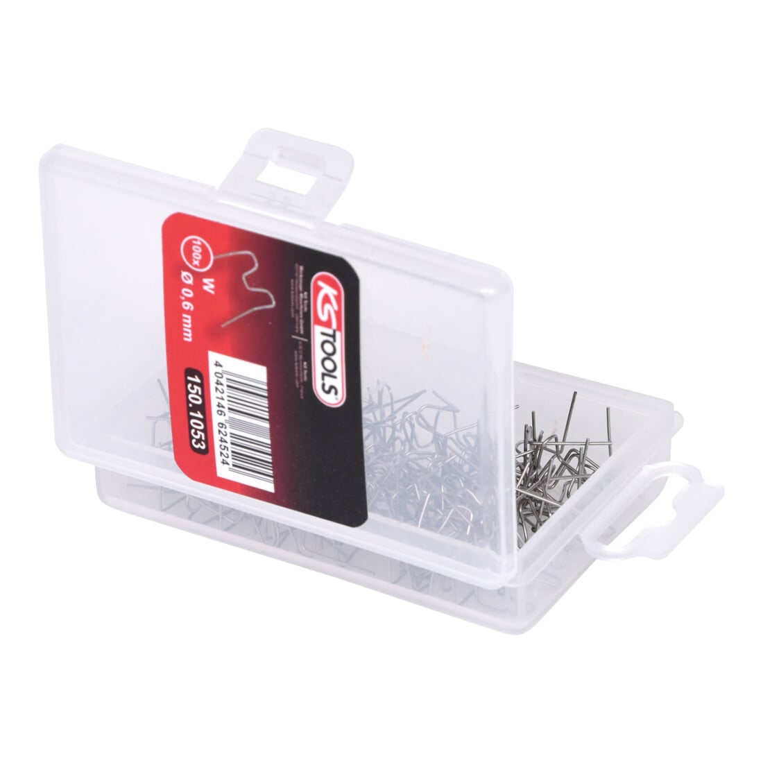 KS Tools Reparaturklammer W-Form, 100 Stück