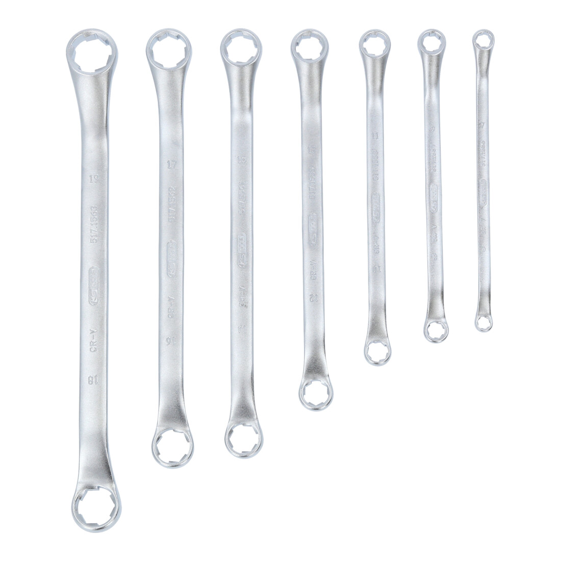 KS Tools RESCUEpower Doppel-Ringschlüssel-Satz, gekröpft 7-tlg 6-19mm