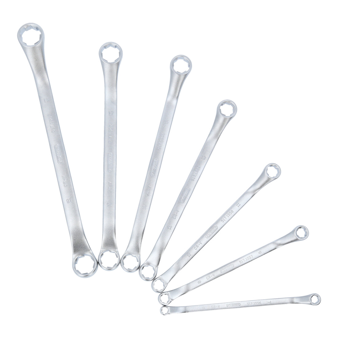 KS Tools RESCUEpower Doppel-Ringschlüssel-Satz, gekröpft 7-tlg 6-19mm