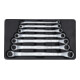 KS Tools RESCUEpower Dubbele ringsleutelset, tweezijdig gebogen, 7-dlg 6-19mm