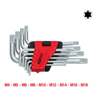 KS Tools RIBE® Jeu de clés Allen, courtes, 9 pièces